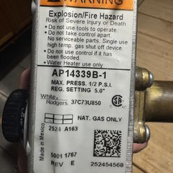AP14339B-1 - OEM Upgraded Water Heater Natural Gas Valve Fits Rheem 