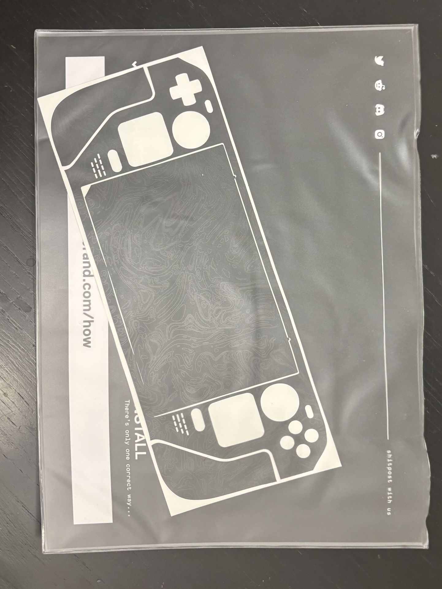 Steam Deck Skin Black D-Brand