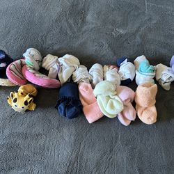 Newborn Infant Girls Assorted Socks 