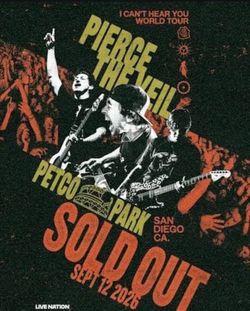ONE Pierce The Veil GA/floor ticket