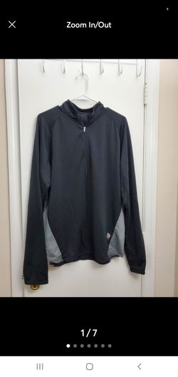 New Balance Men’s Quarter Zip Athletic Pullover – Black/Gray