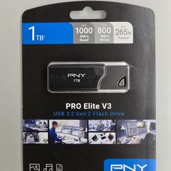 1TB PNY PRO Elite V3 USB 3.2 Gen 2 Flash Drive