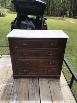 Beautiful Antique Dresser With Old Letter