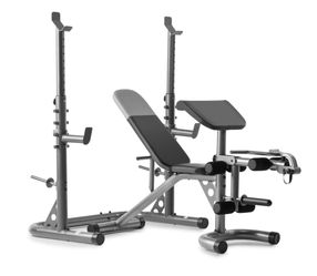 Weider xrs 20 adjustable bench with Olympic squat rack