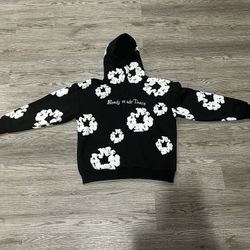 DENIM TEARS HOODIE BLACK