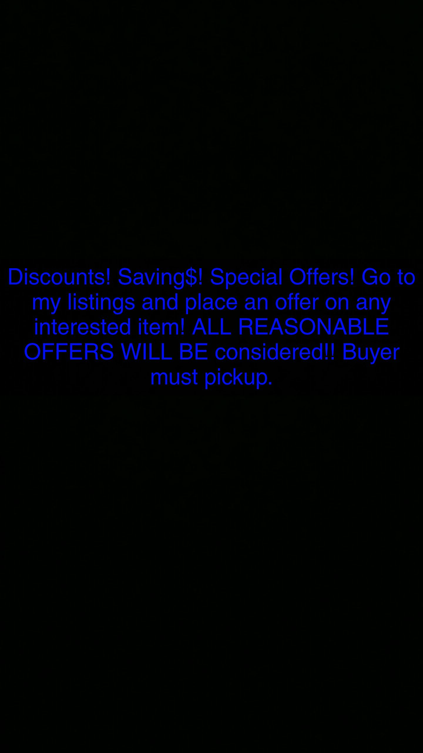DISCOUNTS! SAVING$! SPECIAL OFFERS!