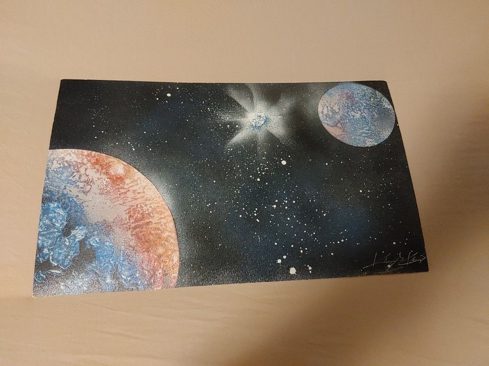 2 Sided Spray Paint Art