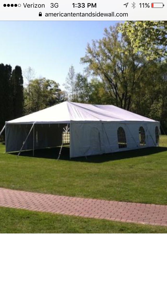 'Skin' for 20' x 40' framed tent as shown, including sidewalls