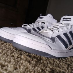 Forom Mid White Grey Adidas 