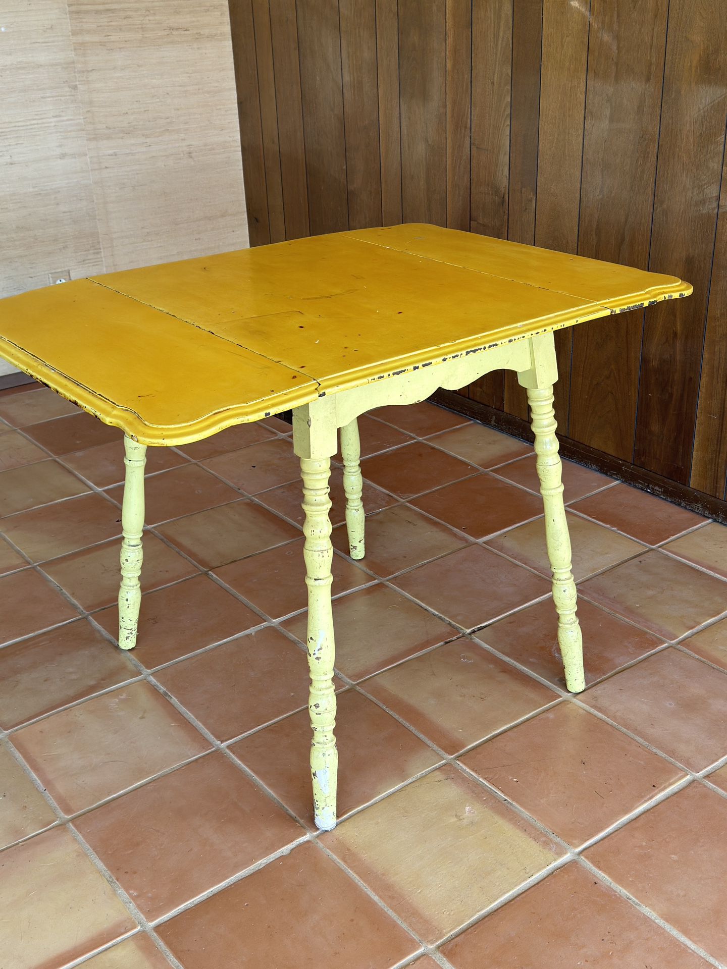 Antique Drop Leave Table ( Overpainted)