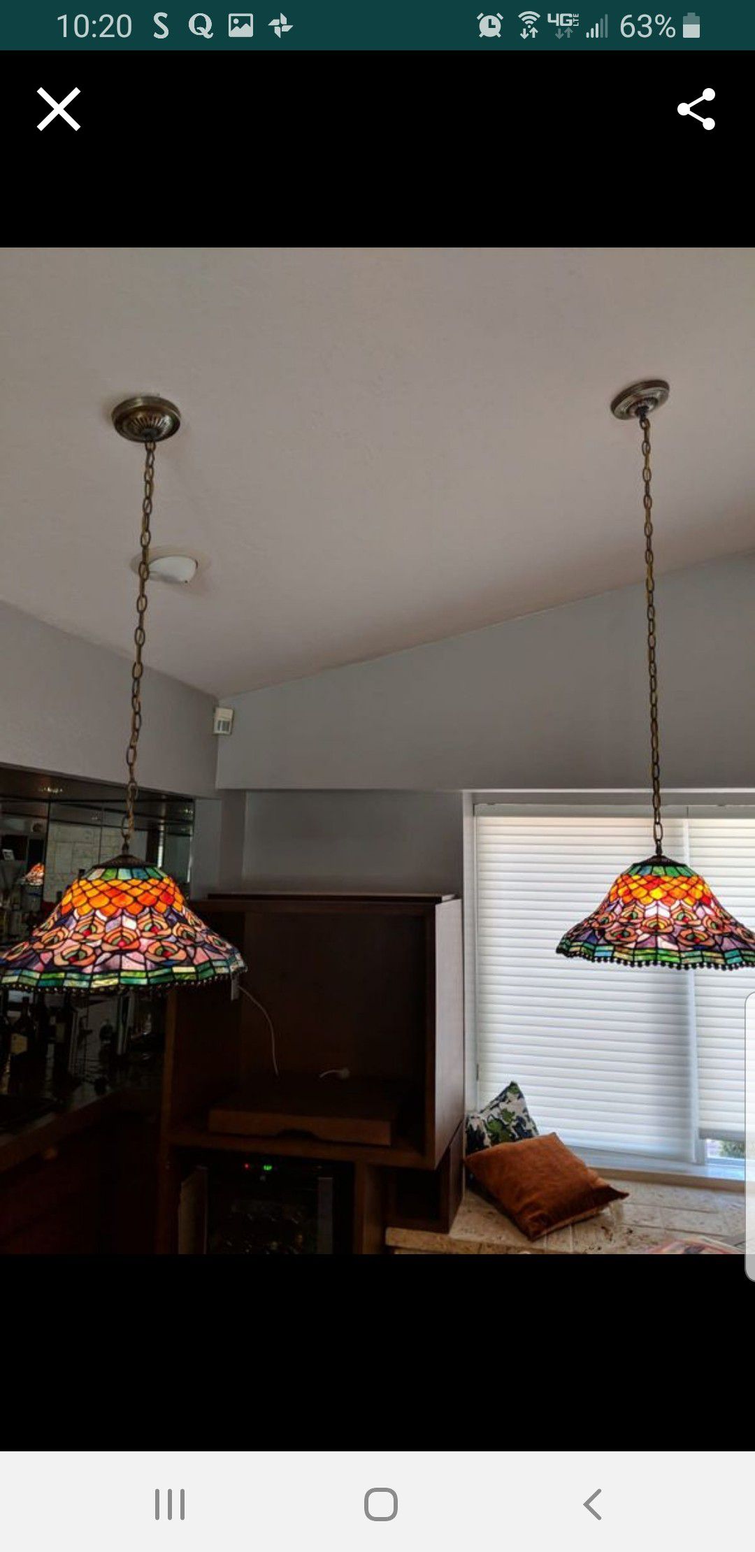 Tiffany stain glass light fixtures