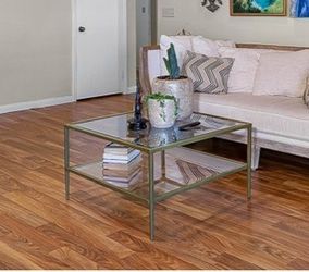 Square Beveled Glass Coffee Table