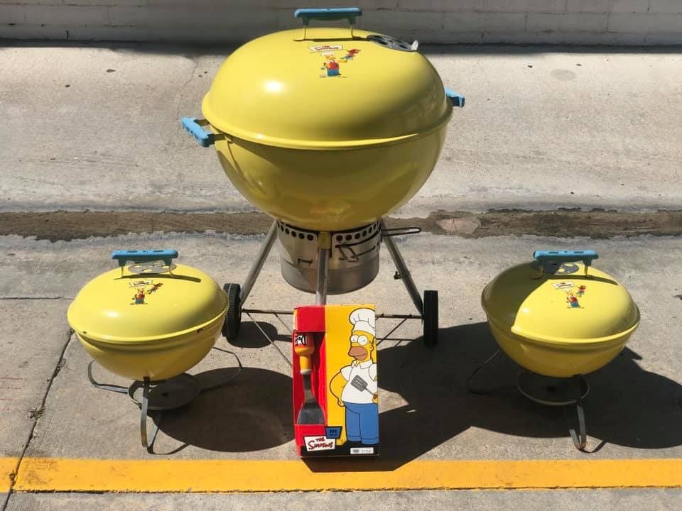 The Simpsons Weber Charcoal Grill 10th Anniversary Ltd Ed Vintage