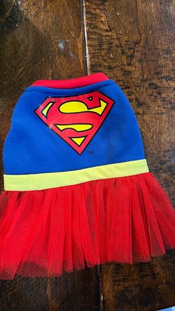 XS SuperGirl Tutu pet Halloween costume