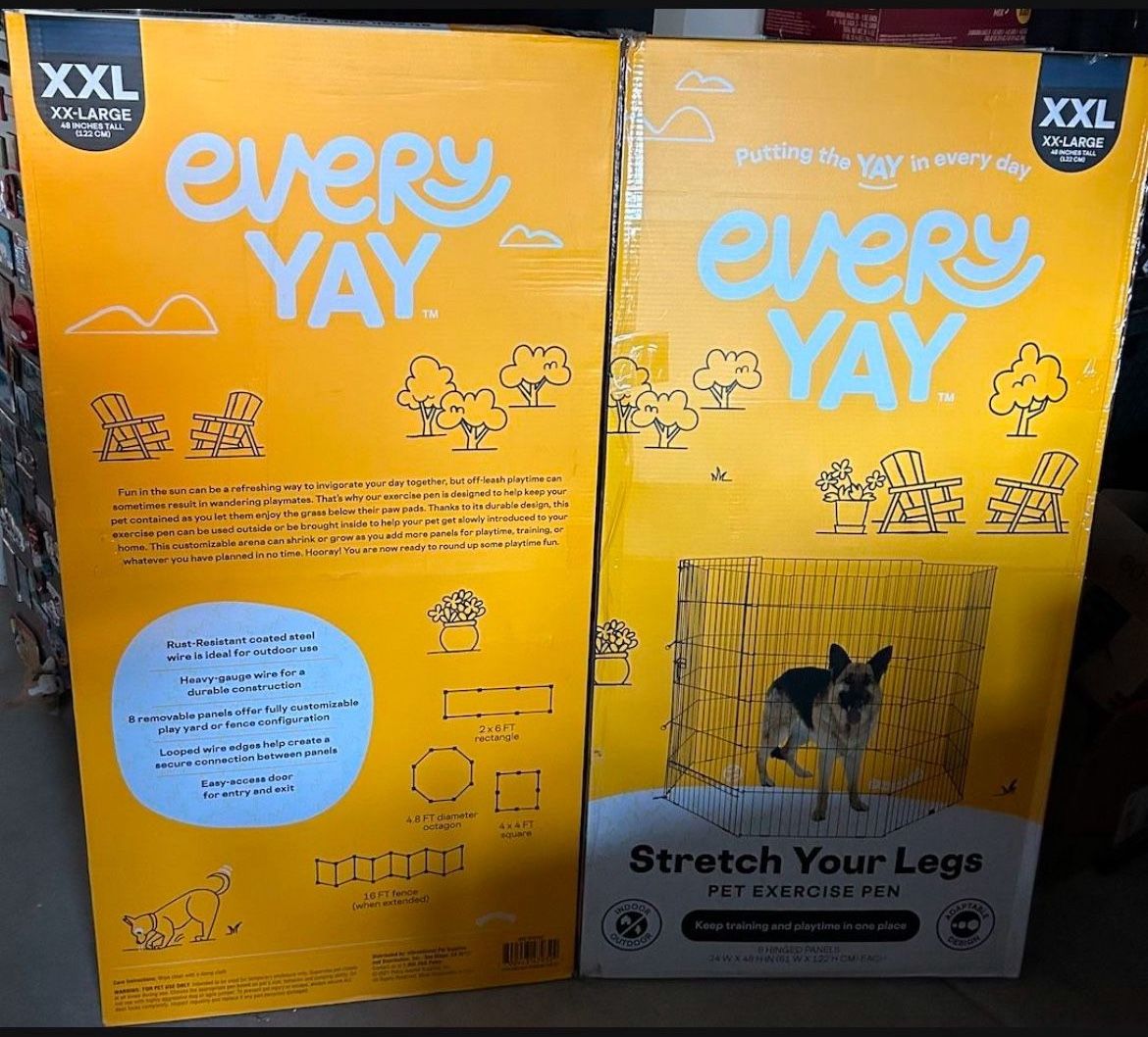 2 - XXL Pet Exercise Pen $100