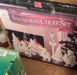 Christmas snowman choir set