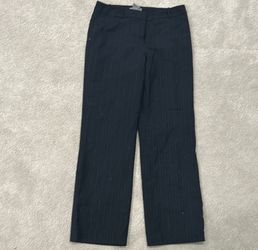 Black Pinstripe Ann Taylor Trousers