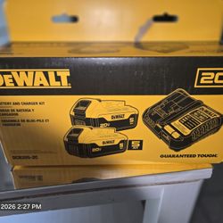 Dewalt Kit 5ha Pack Of 2 With Charger  NEW.