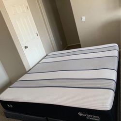 KING SERTA ISERIES MATTRESS AND FREE BOX SPRINGS 