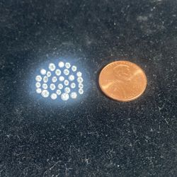 30 Natural Melee Diamonds Various Sizes 1.4 Carat Gia Certified