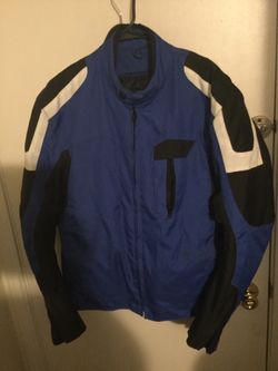 Revolution Gear Blue & Black Motorcycle Jacket Large