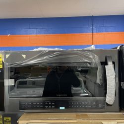 BLACK STAINLESS STEEL SAMSUNG MICROWAVE 