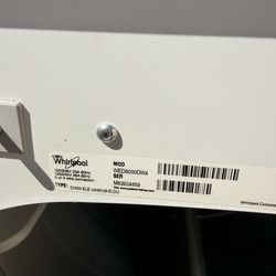 Whirlpool electric dryer