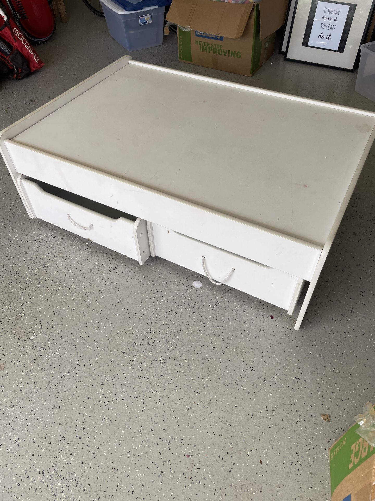 Kids Activity Train Lego Table With Storage Drawers