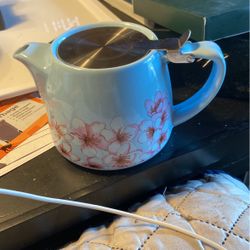 Ceramic & Stainless Steel Tea Pot 20$