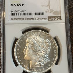 1879-S Morgan Silver Dollar – NGC MS65 PL (Prooflike) 