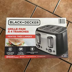 Black Decker 4 Slot Toaster 