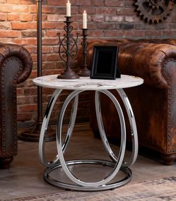 Round marble table