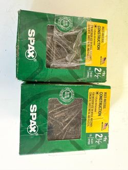 SPAX #9 x 2-1/2" Multi-Material Construction Screws (~1.5 lbs total)