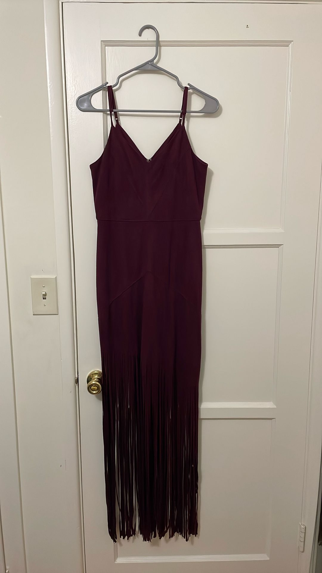 Velvet Fringe Dress