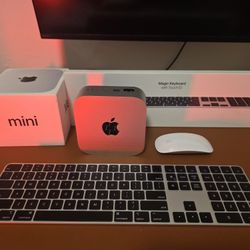 Mac MINI M4 (Like New) 16gb -256 SSD + Keyboard And Mouse 