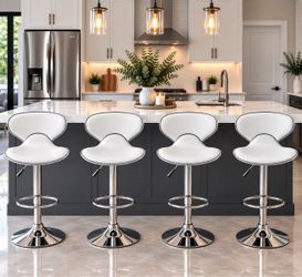 4 brand new white bar stools chairs chair bar stool