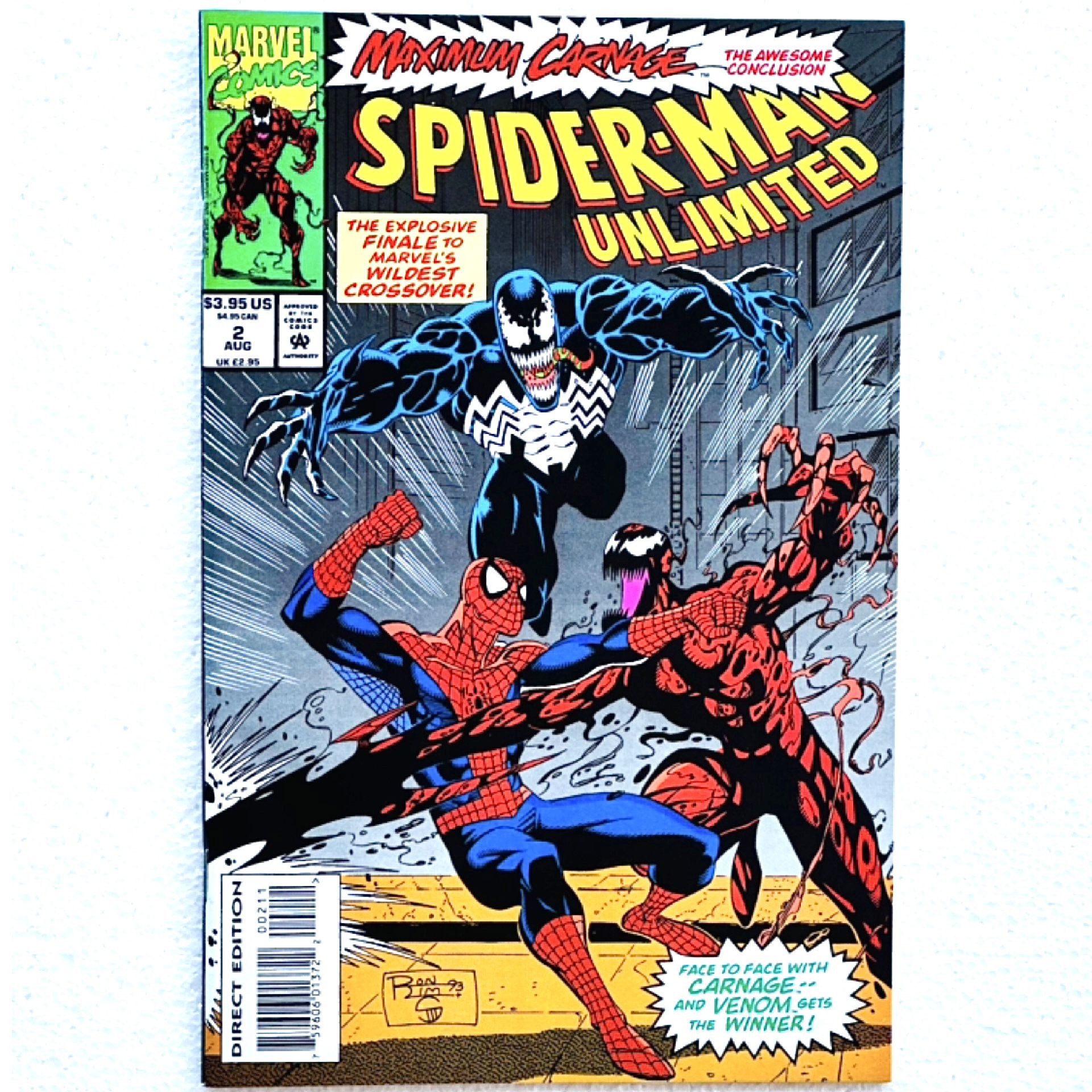 Marvel Comics Spider-Man Unlimited #2 Maximum Carnage The Awesome Conclusion