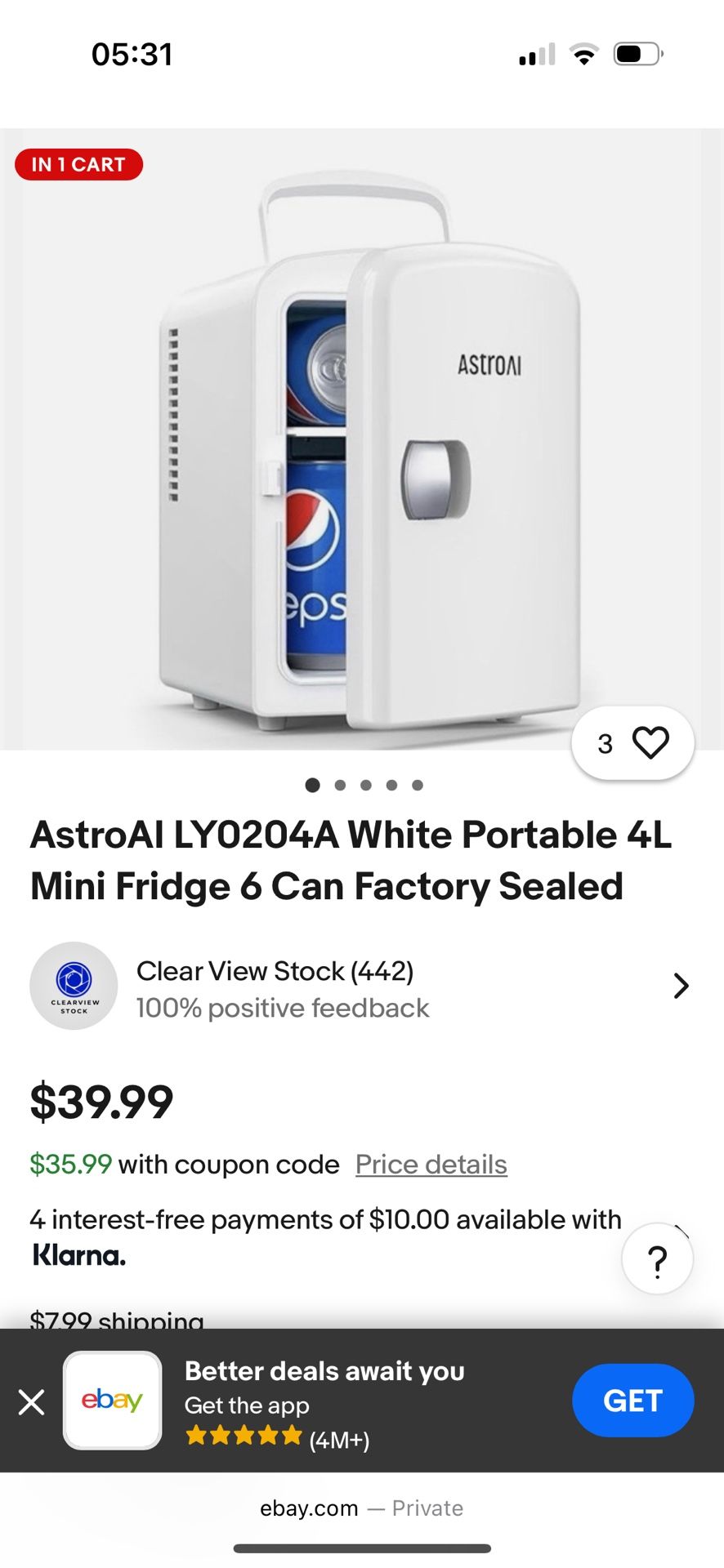 Mini Fridge And Warmer ASTRO