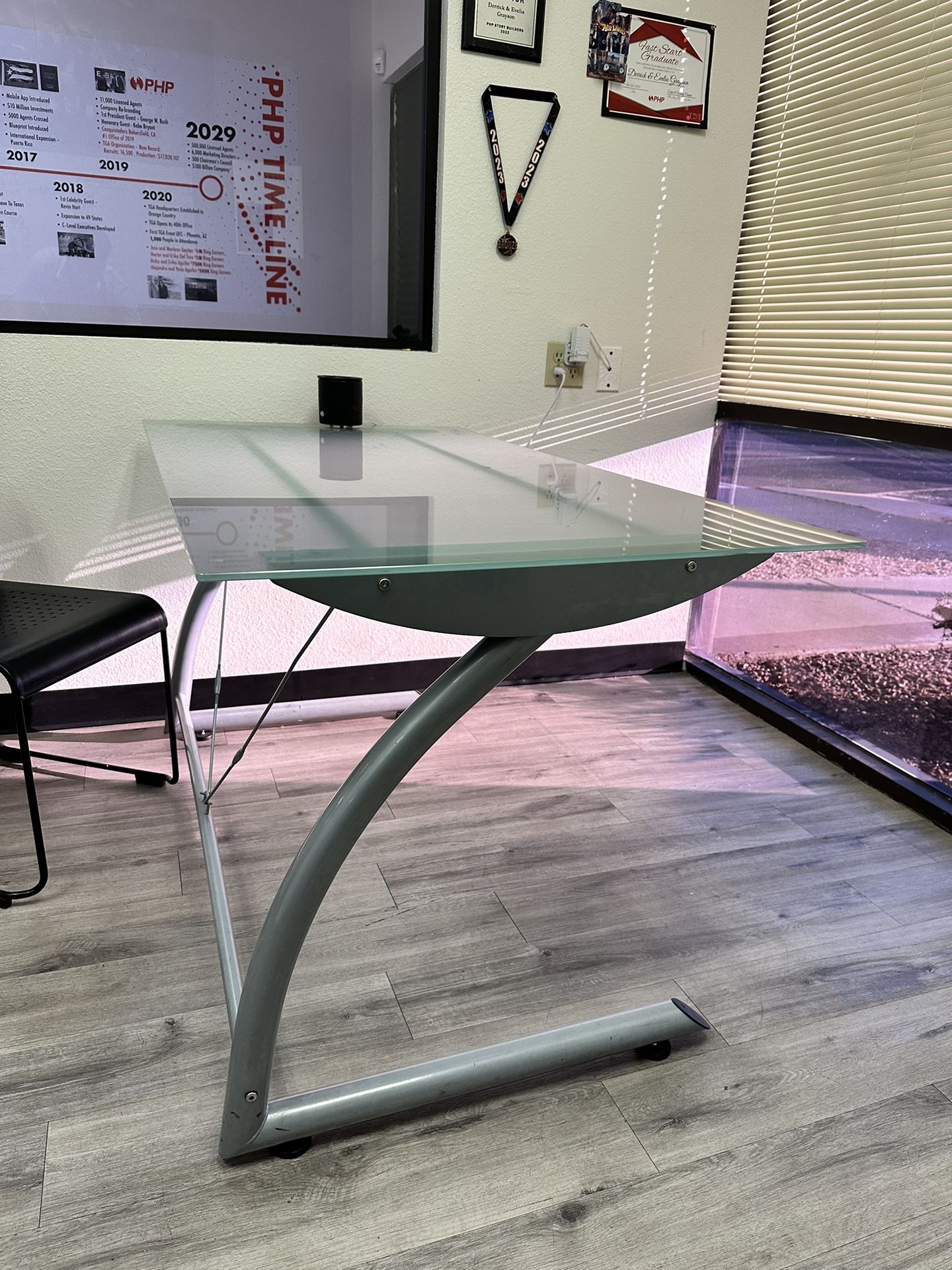 Glass Desk