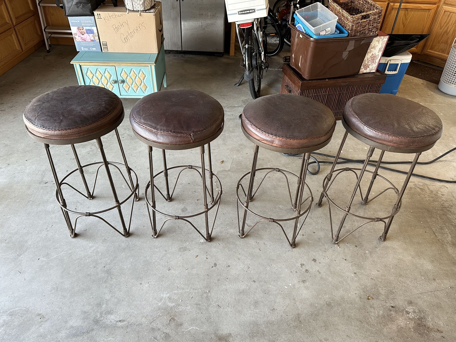 Leather Bar Stools