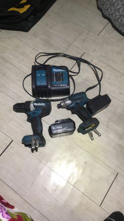 Makita Drills Battery And Charger 