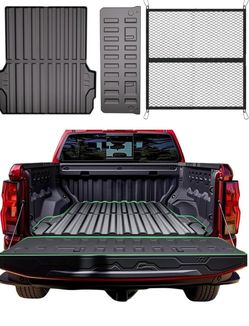 Truck Bed Mat for Chevrolet Colorado 2023-2026 (StowFlex Tailgate) & GMC Canyon 2023-2026 (MultiStow Tailgate), Heavy Duty TPE All Weather Bed Liner