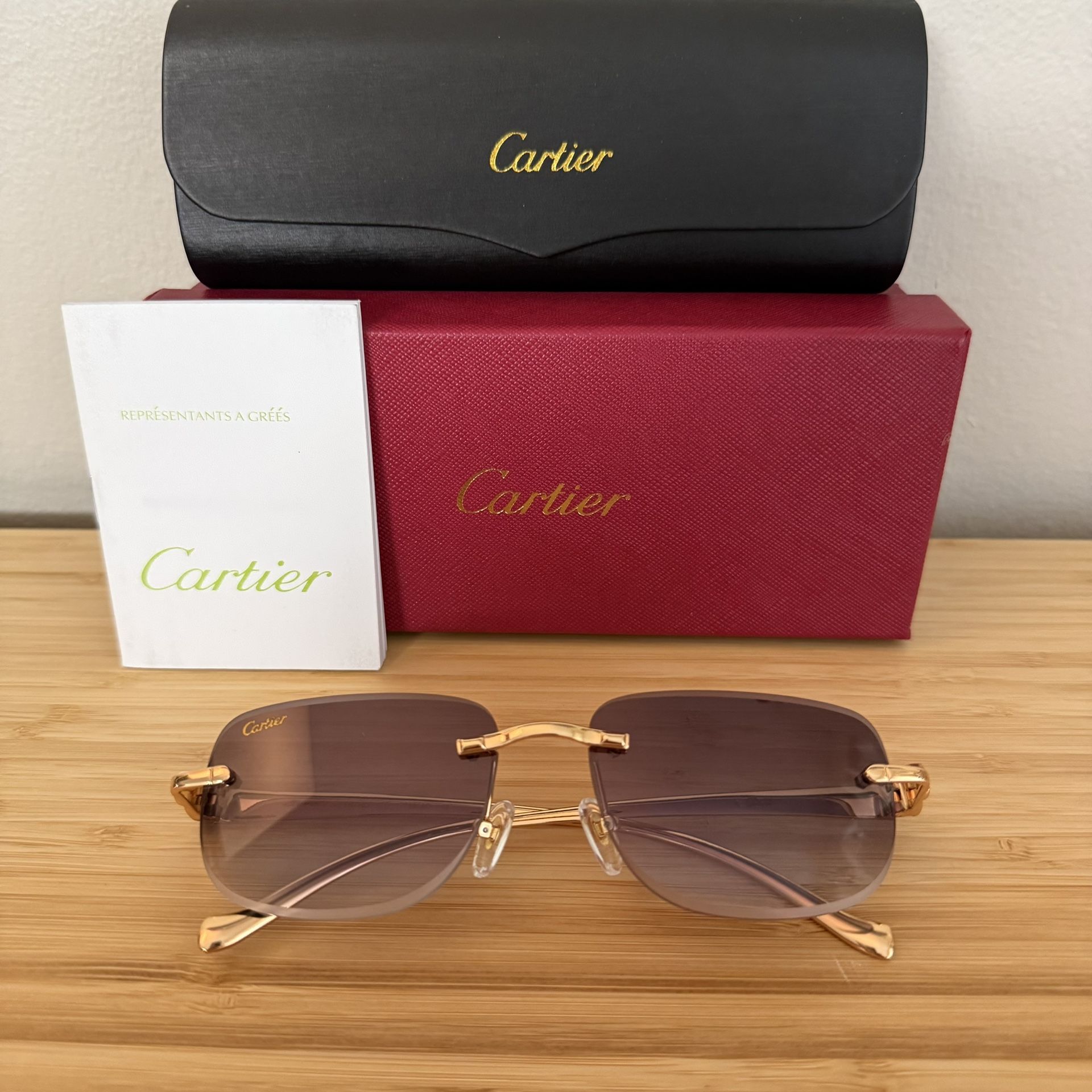 Sunglasses Cartier New With Box