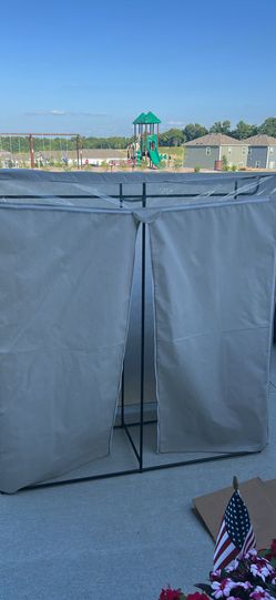 Covered  wardrobe