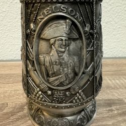 Maritime Trust Great Britain Tankard VICTORY at TRAFALGAR Pewter Stein 175th Ann