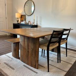 Dining Table Set With Bench