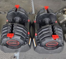 Weider Adjustable Dumbbells Set Weightlift Workout Weight Exercise Dumbells 10 To 50 Pounds 