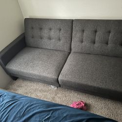 Grey Futon Couch Great Condition 