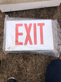 Exit sign for business
