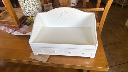 Small cubby for top of dresser